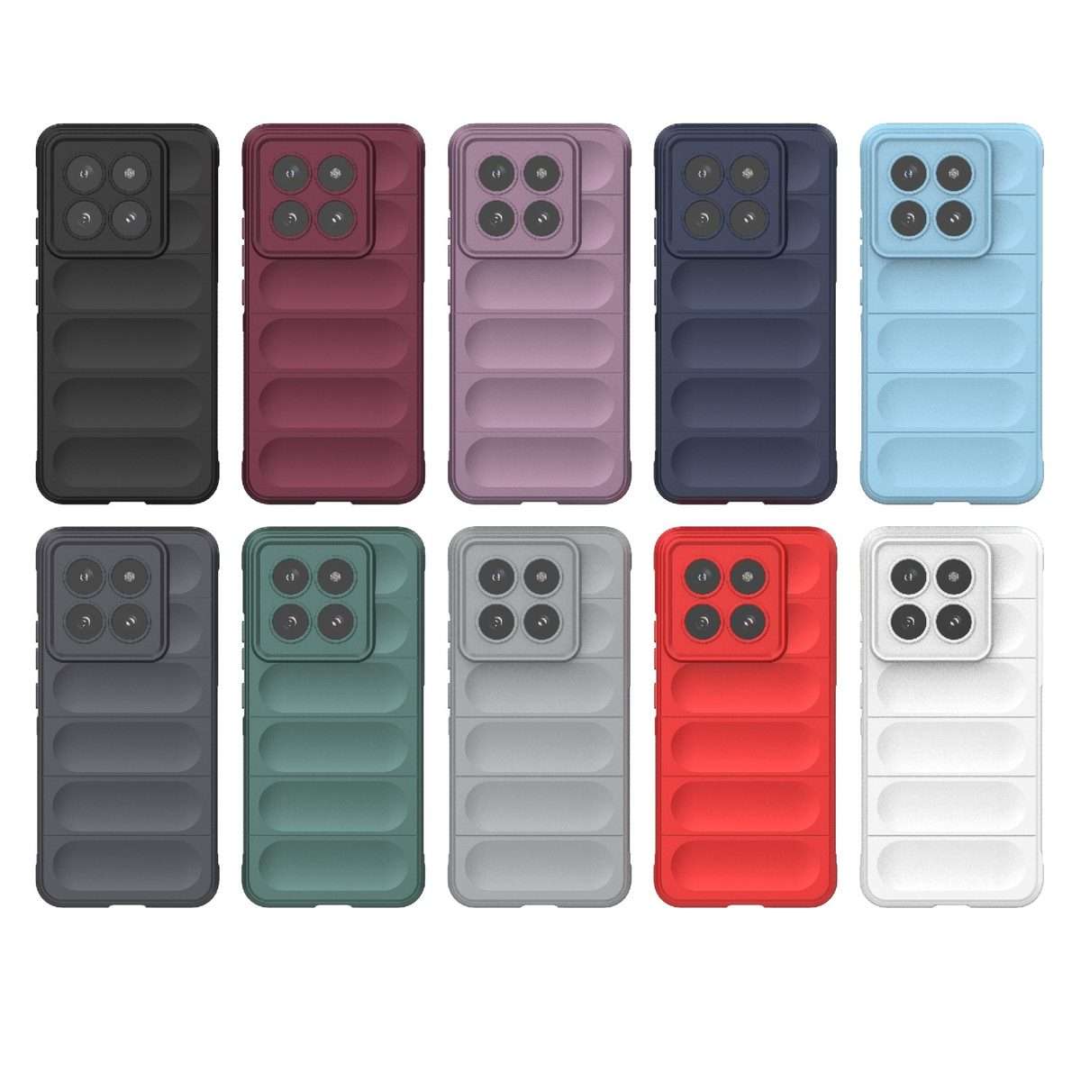 For Xiaomi 14 Pro 5G Magic Shield TPU + Flannel Phone Case(Purple)