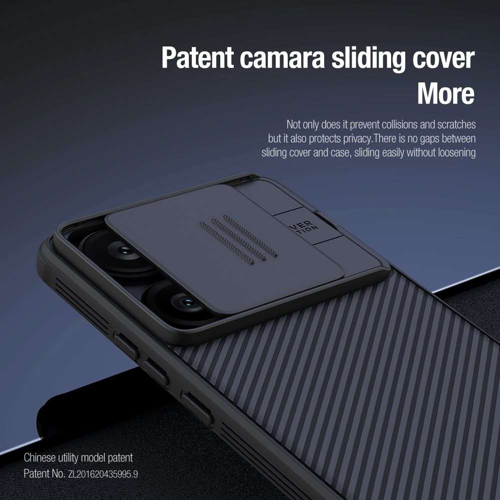For Xiaomi Redmi Turbo 3 NILLKIN CamShield Pro PC Phone Case(Black)