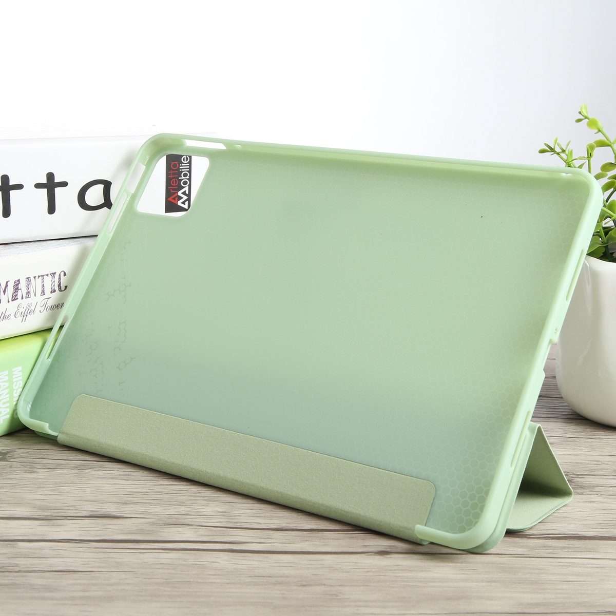 For Xiaomi Pad 7 / Pad 7 Pro Three-fold Holder Flip Tablet Leather Case(Mint Green)