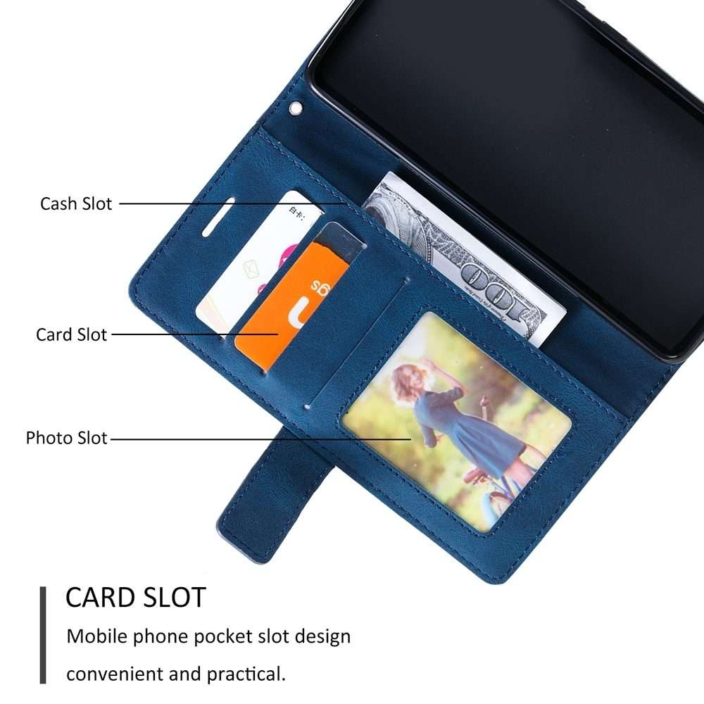 For Xiaomi 14 Pro Skin Feel Splicing Leather Phone Case(Blue)