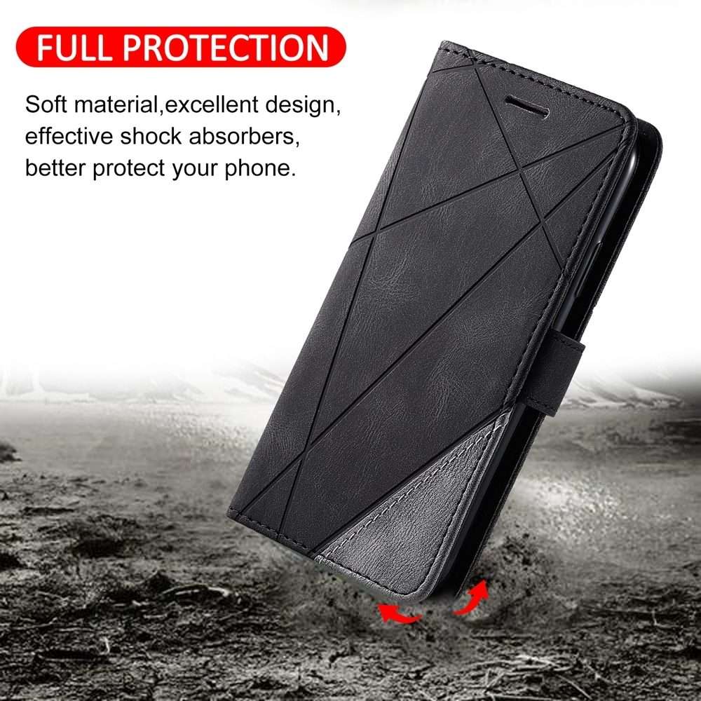 For Xiaomi 14 Pro Skin Feel Splicing Leather Phone Case(Black)
