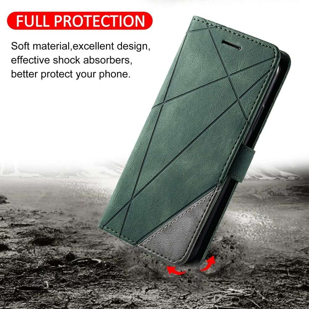 For Xiaomi 14 Pro Skin Feel Splicing Leather Phone Case(Green)