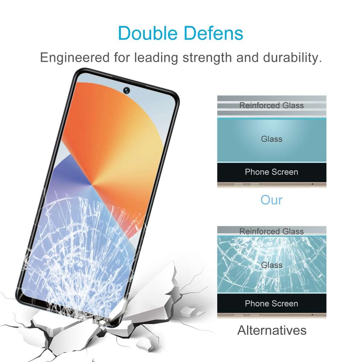 For Infinix Note 30 5G 10pcs 0.26mm 9H 2.5D Tempered Glass Film