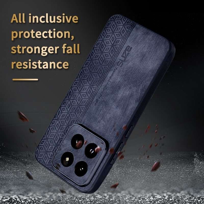 For Xiaomi 14 Pro AZNS 3D Embossed Skin Feel Phone Case(Black)