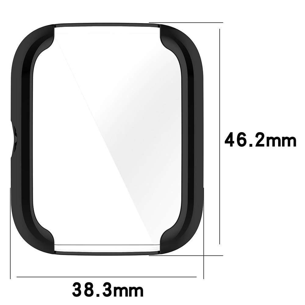 For Amazfit Bip 3 / Bip 3 Pro Universal Full Coverage TPU Electroplating Watch ... (Midnight Blue)