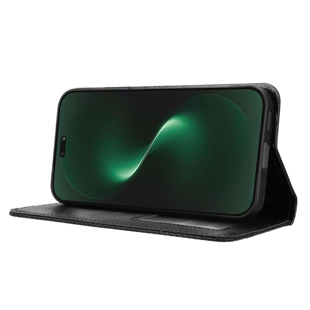 For Huawei nova 15 Pro / 15 Ultra Magnetic Buckle Retro Texture Leather Phone Case(Black)