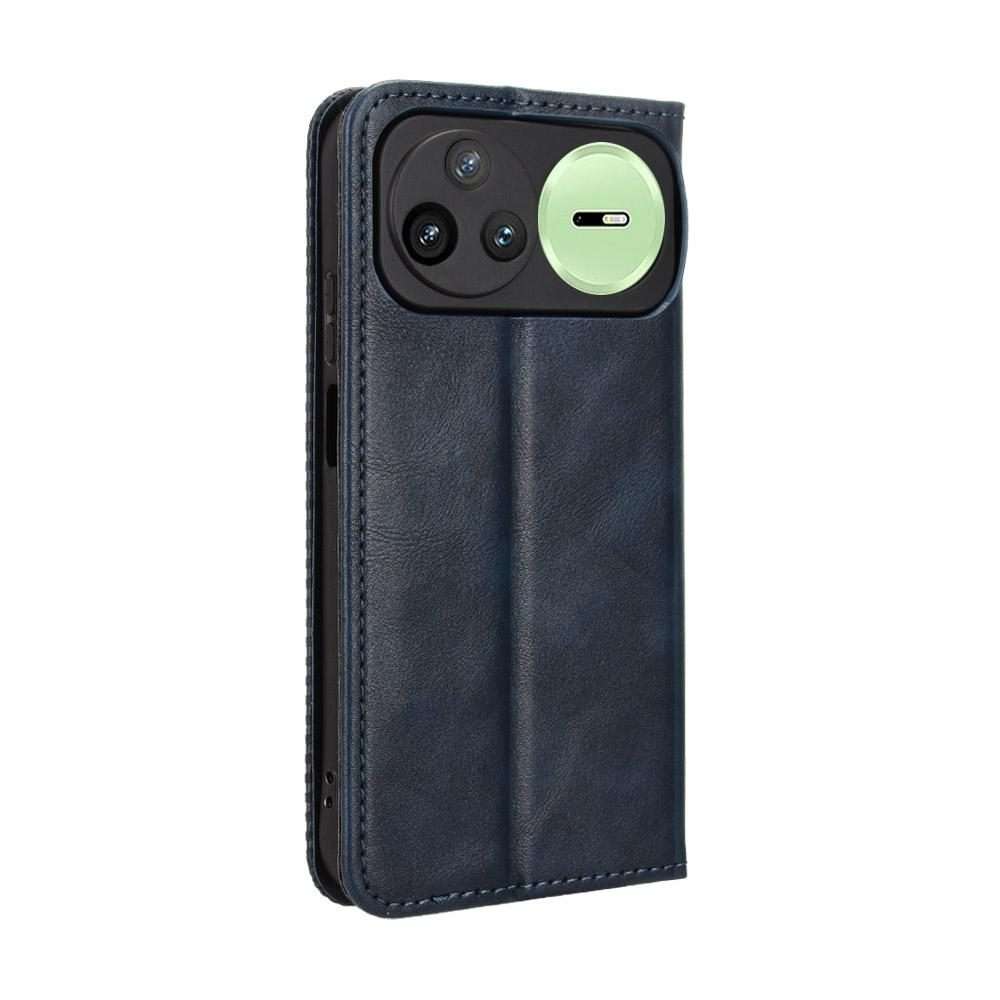 For Huawei nova 15 Pro / 15 Ultra Magnetic Buckle Retro Texture Leather Phone Case(Blue)
