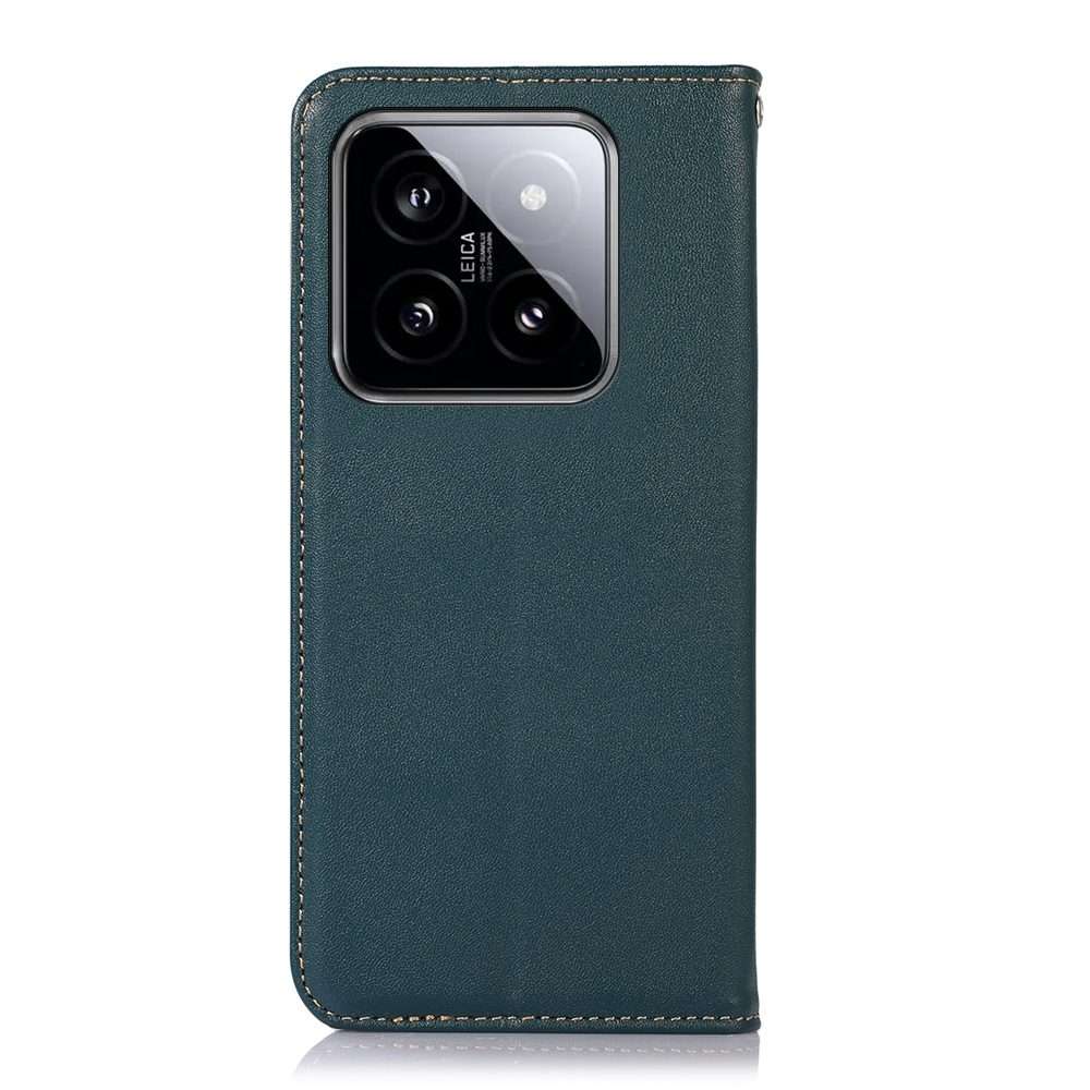 For Xiaomi 14 Pro KHAZNEH Nappa Top Layer Cowhide Leather Phone Case(Green)