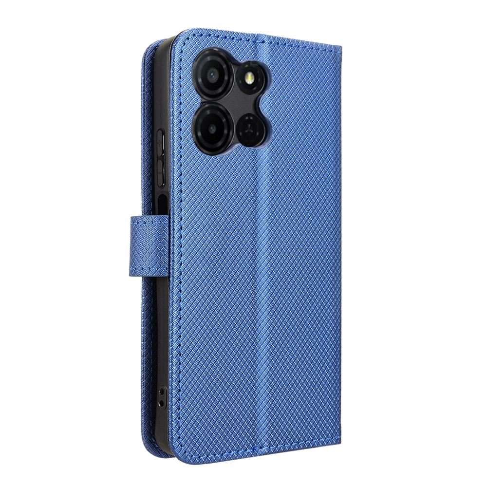 For TCL K32 5G / K33 5G Diamond Texture Leather Phone Case(Blue)