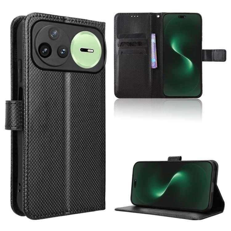 For Huawei nova 15 Pro / 15 Ultra Diamond Texture Leather Phone Case(Black)