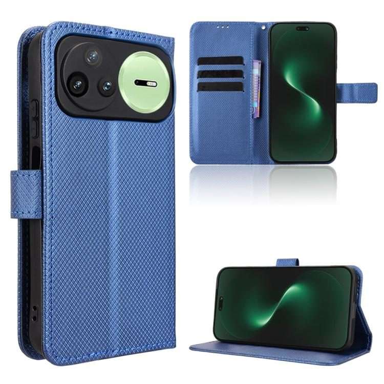 For Huawei nova 15 Pro / 15 Ultra Diamond Texture Leather Phone Case(Blue)