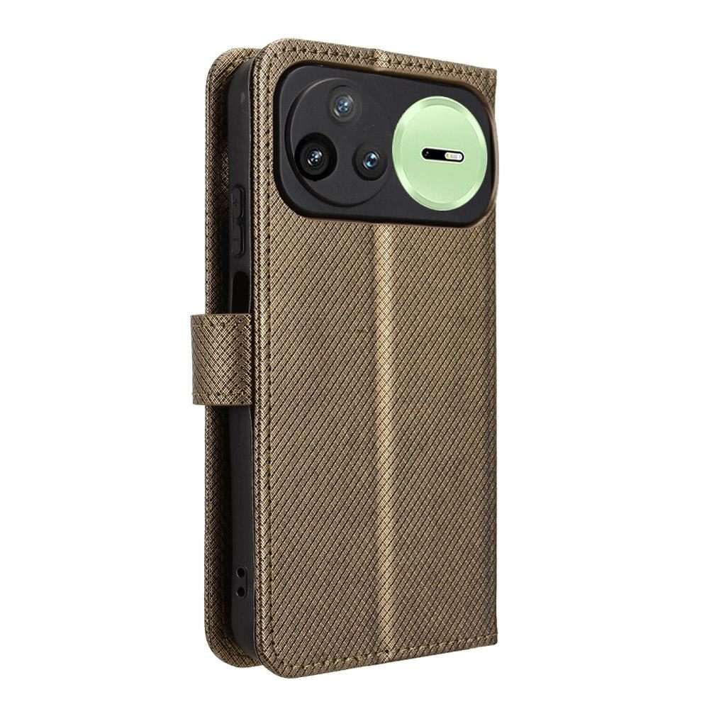For Huawei nova 15 Pro / 15 Ultra Diamond Texture Leather Phone Case(Brown)