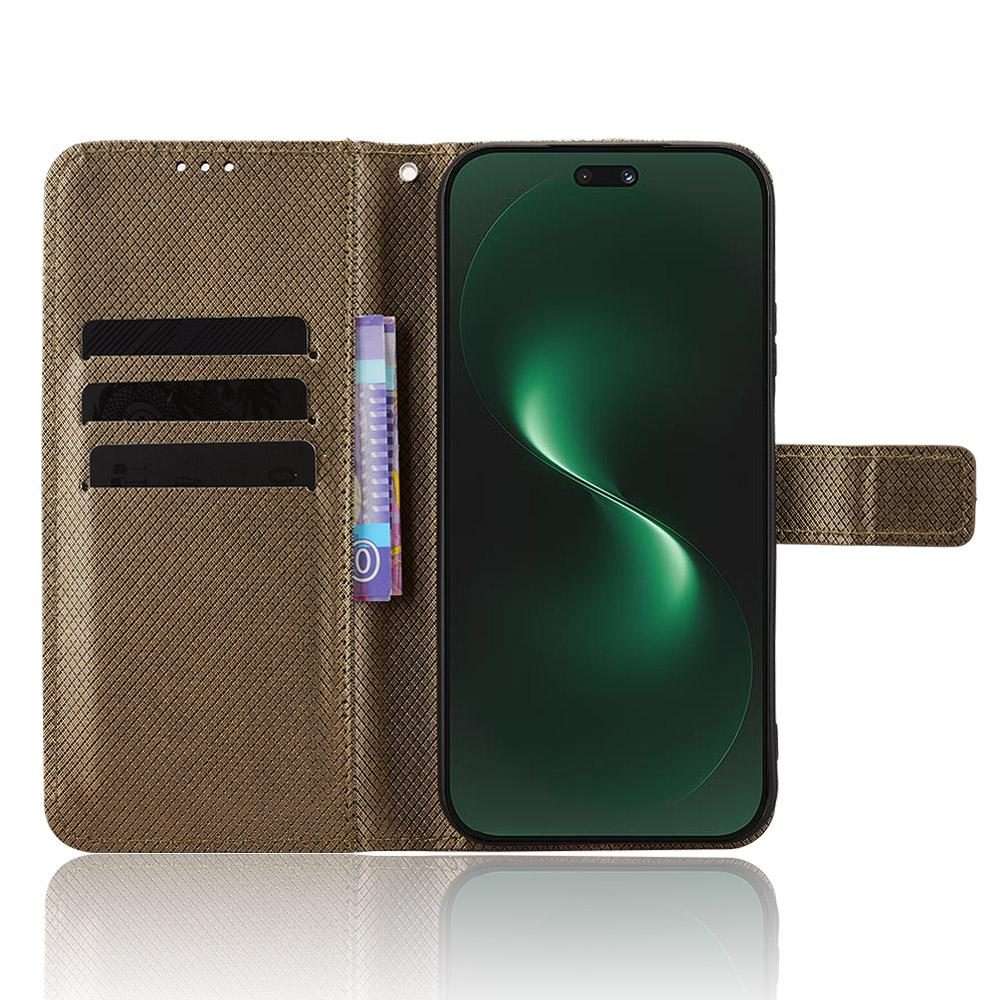 For Huawei nova 15 Pro / 15 Ultra Diamond Texture Leather Phone Case(Brown)