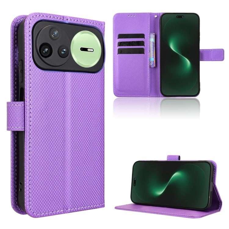 For Huawei nova 15 Pro / 15 Ultra Diamond Texture Leather Phone Case(Purple)