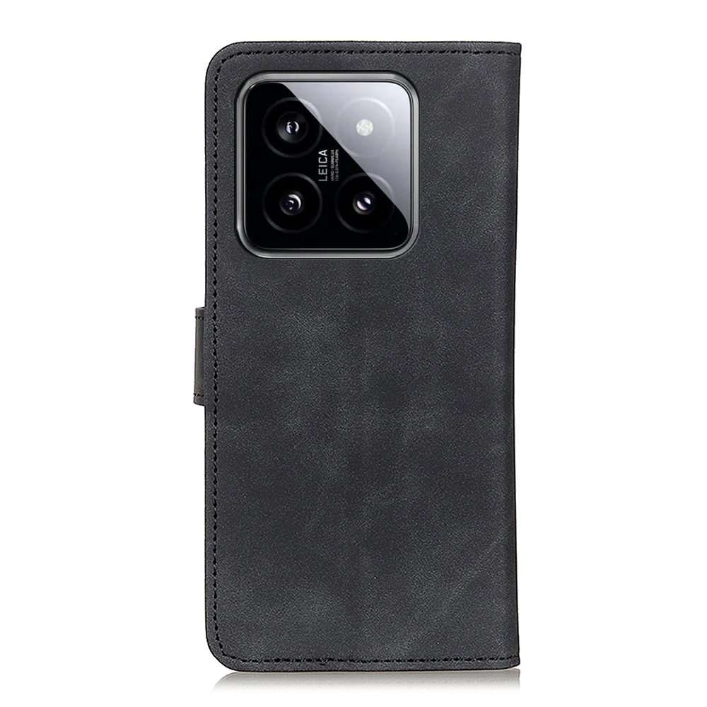 For Xiaomi 14 Pro KHAZNEH Retro Texture Flip Leather Phone Case(Black)