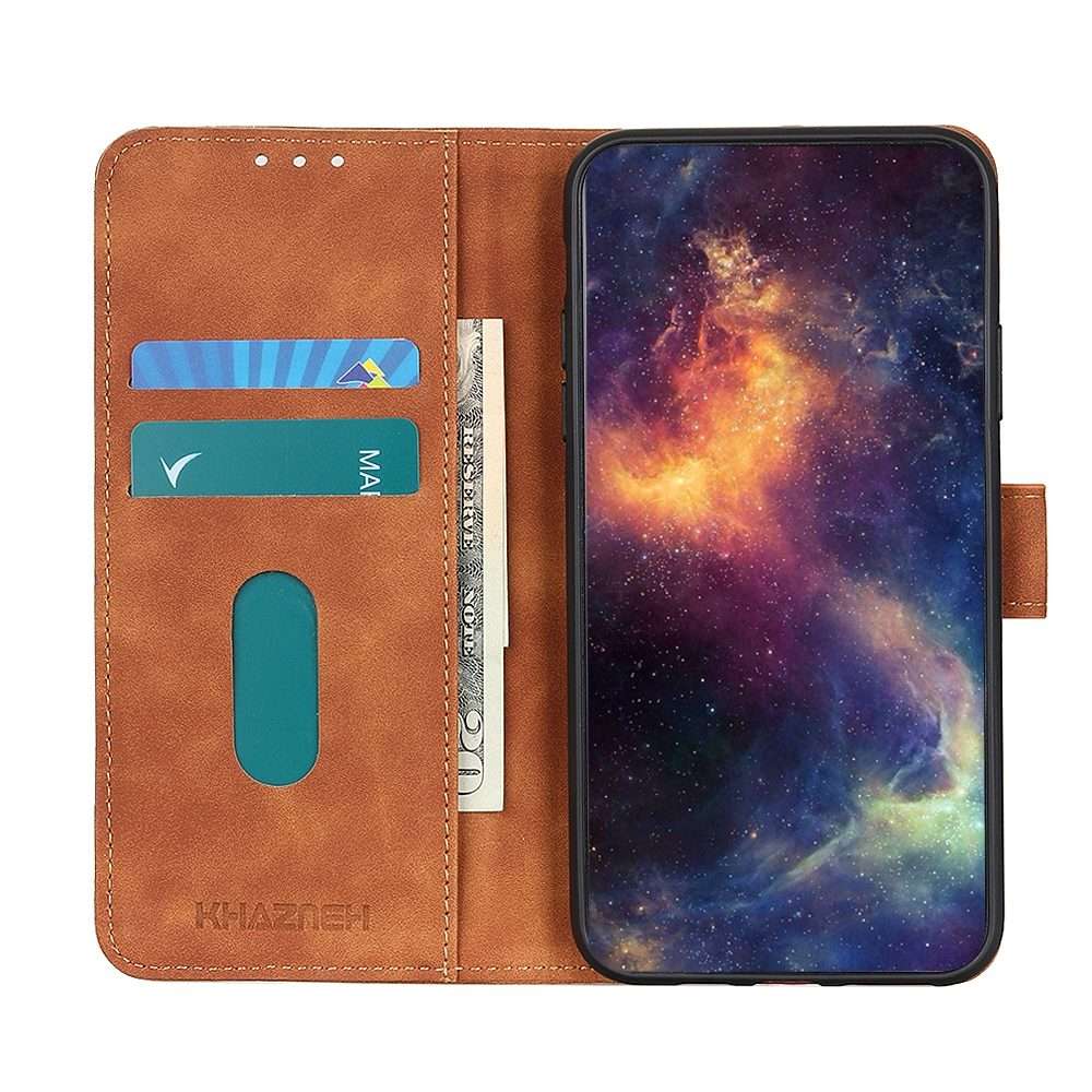 For Xiaomi 14 Pro KHAZNEH Retro Texture Flip Leather Phone Case(Brown)
