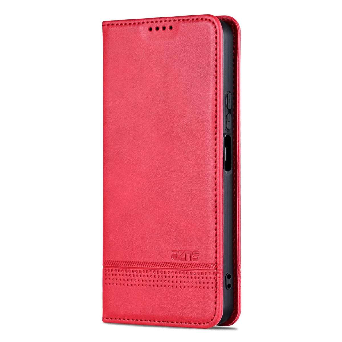 For Huawei Nova 14 Pro AZNS Magnetic Calf Texture Flip Leather Phone Case(Red)