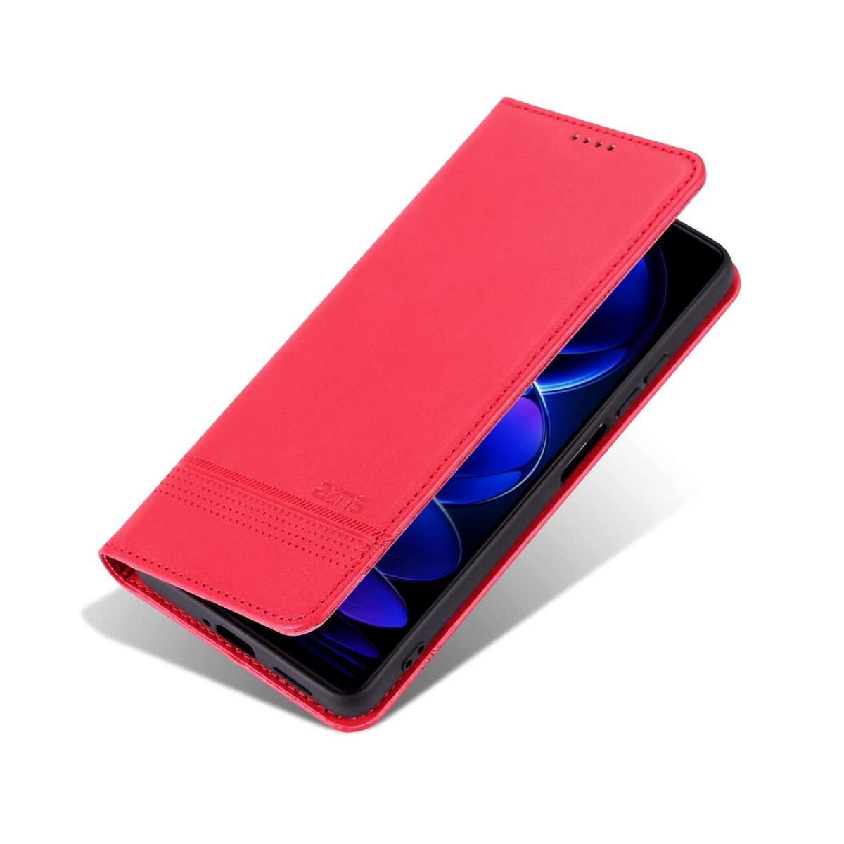 For Huawei Nova 14 Pro AZNS Magnetic Calf Texture Flip Leather Phone Case(Red)