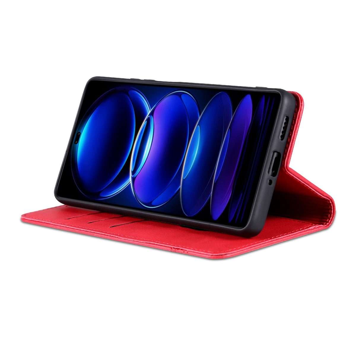 For Huawei Nova 14 Pro AZNS Magnetic Calf Texture Flip Leather Phone Case(Red)