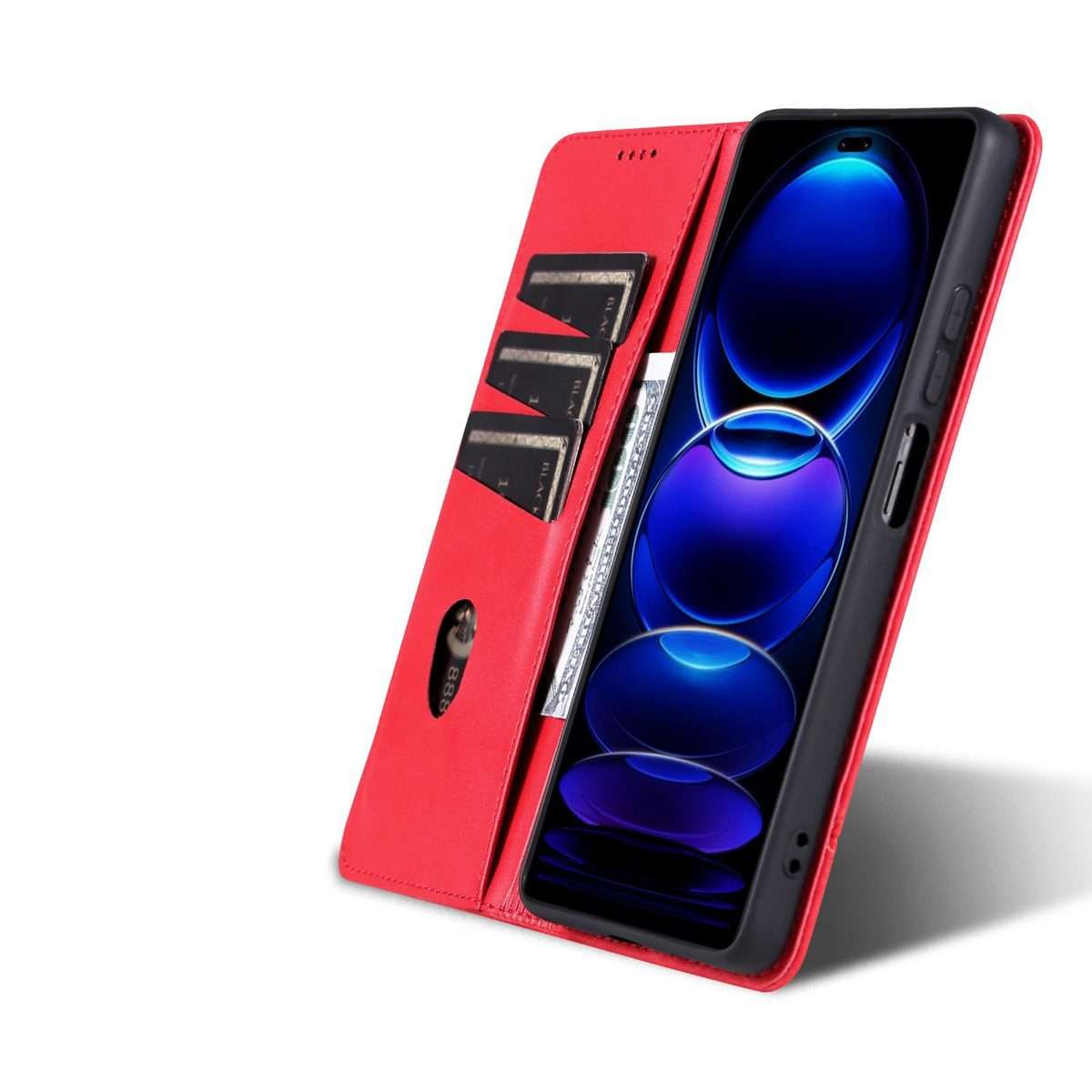 For Huawei Nova 14 Pro AZNS Magnetic Calf Texture Flip Leather Phone Case(Red)