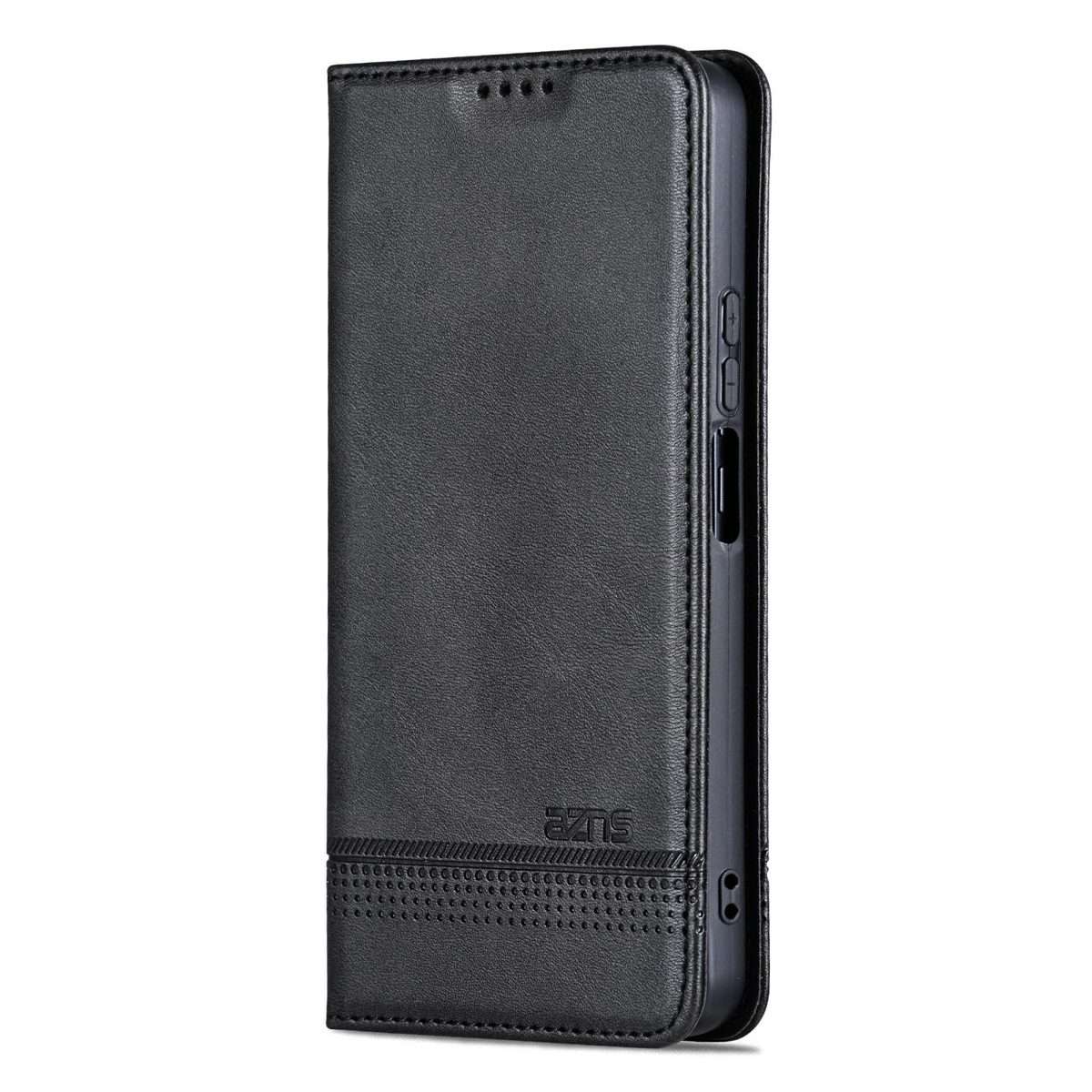 For Huawei Nova 14 Pro AZNS Magnetic Calf Texture Flip Leather Phone Case(Black)