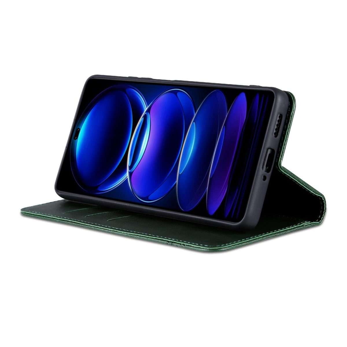 For Huawei Nova 14 Pro AZNS Magnetic Calf Texture Flip Leather Phone Case(Dark Green)