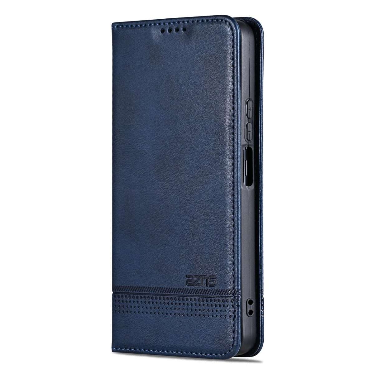 For Huawei Nova 14 Pro AZNS Magnetic Calf Texture Flip Leather Phone Case(Dark Blue)