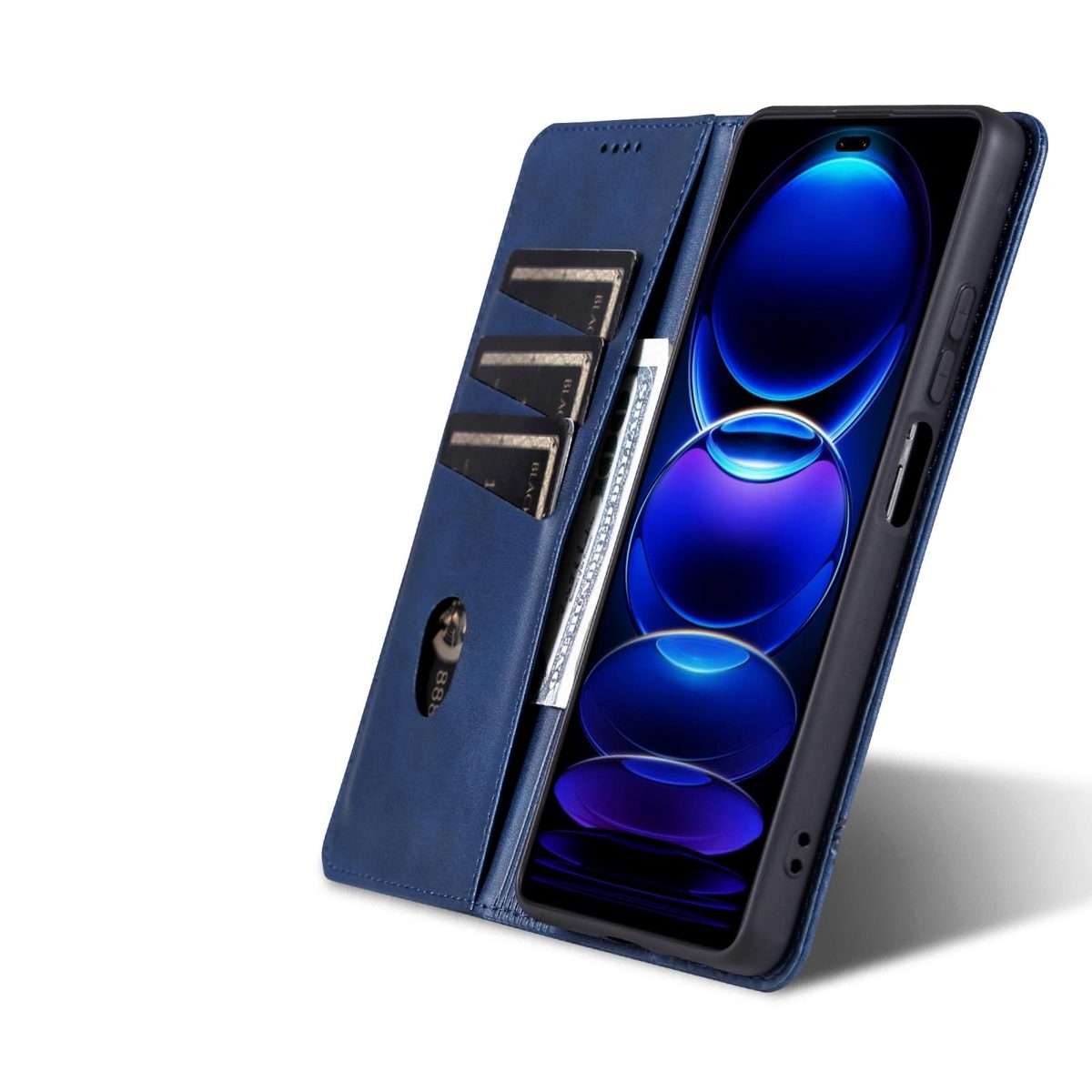 For Huawei Nova 14 Pro AZNS Magnetic Calf Texture Flip Leather Phone Case(Dark Blue)