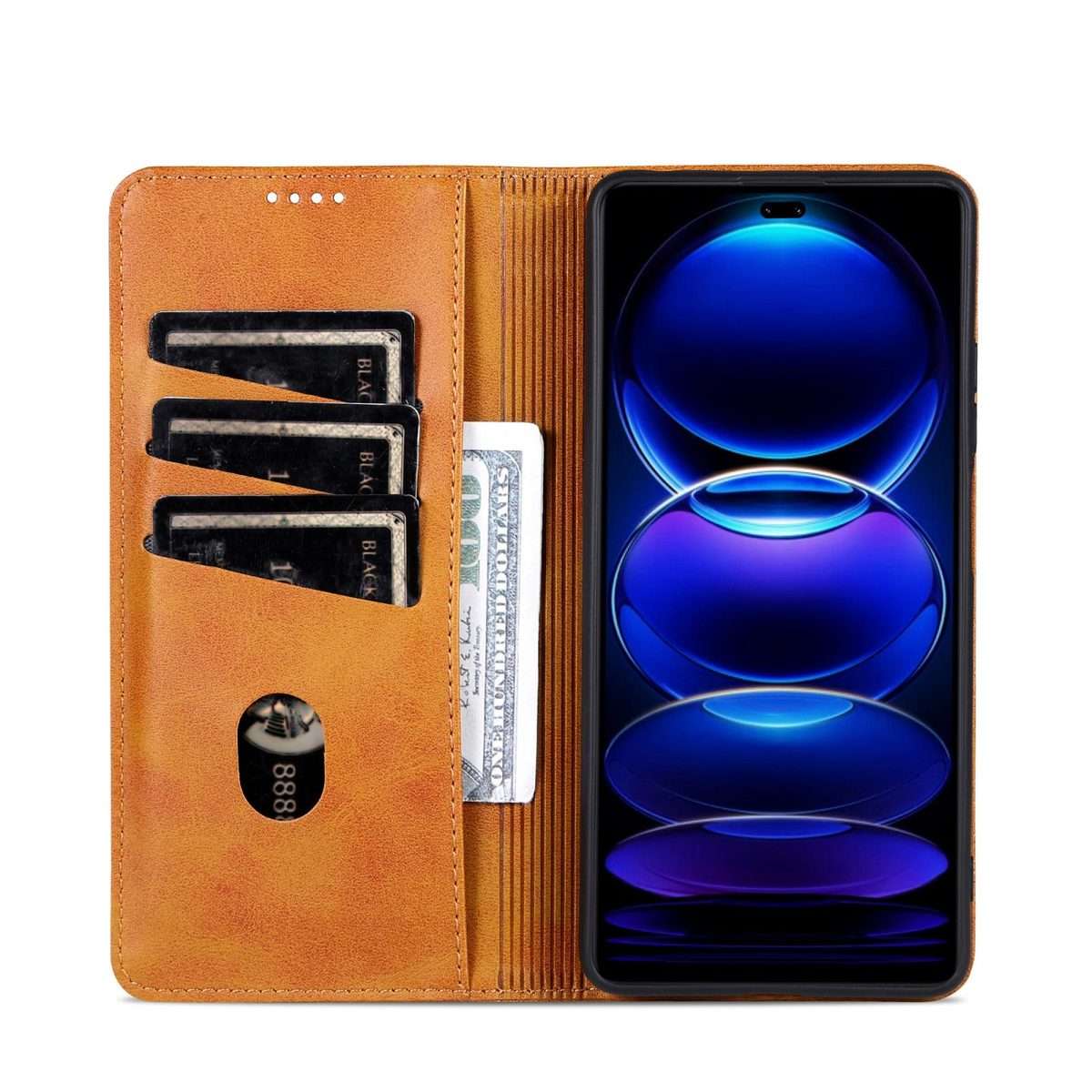 For Huawei Nova 14 Pro AZNS Magnetic Calf Texture Flip Leather Phone Case(Light Brown)