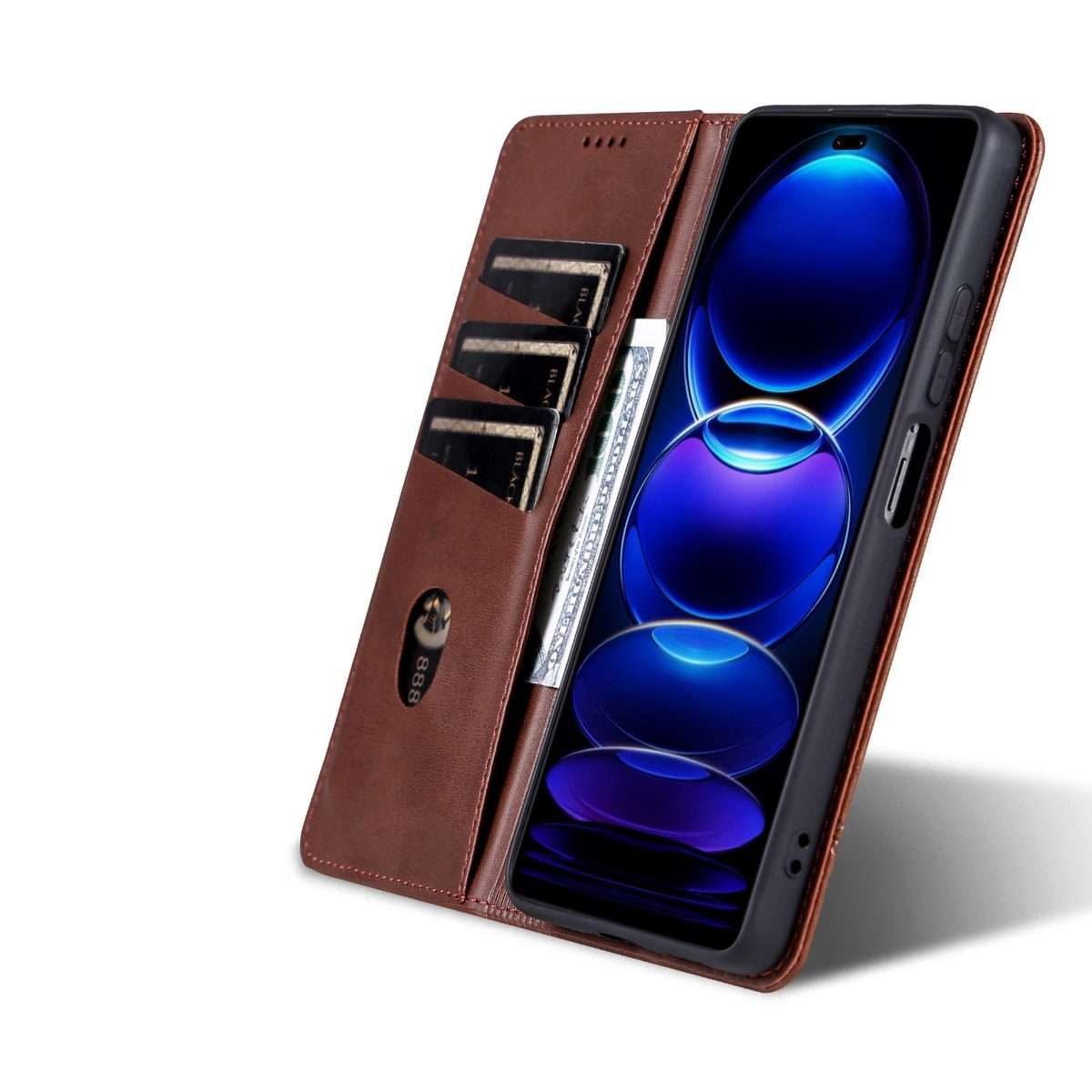 For Huawei Nova 14 Pro AZNS Magnetic Calf Texture Flip Leather Phone Case(Dark Brown)