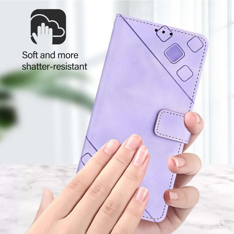 For Xiaomi 14 Pro Skin Feel Embossed Leather Phone Case(Light Purple)