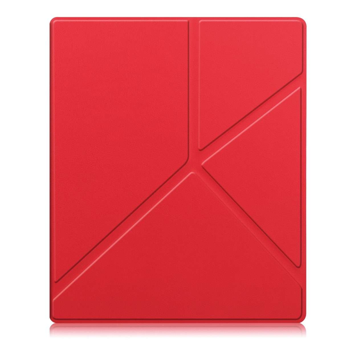 For Kobo Elipsa 2E Solid Color Deformation TPU Leather Smart Tablet Case(Red)