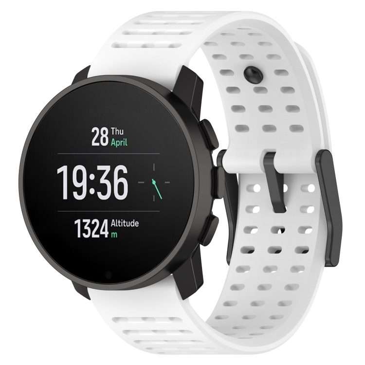 For Suunto 9 Peak Pro / Vertical / Race Silicone Replacement Watch Band(White)