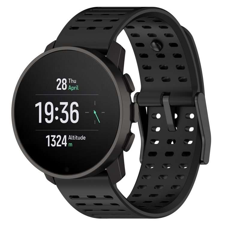 For Suunto 9 Peak Pro / Vertical / Race Silicone Replacement Watch Band(Black)