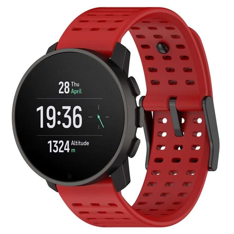 For Suunto 9 Peak Pro / Vertical / Race Silicone Replacement Watch Band(Red)