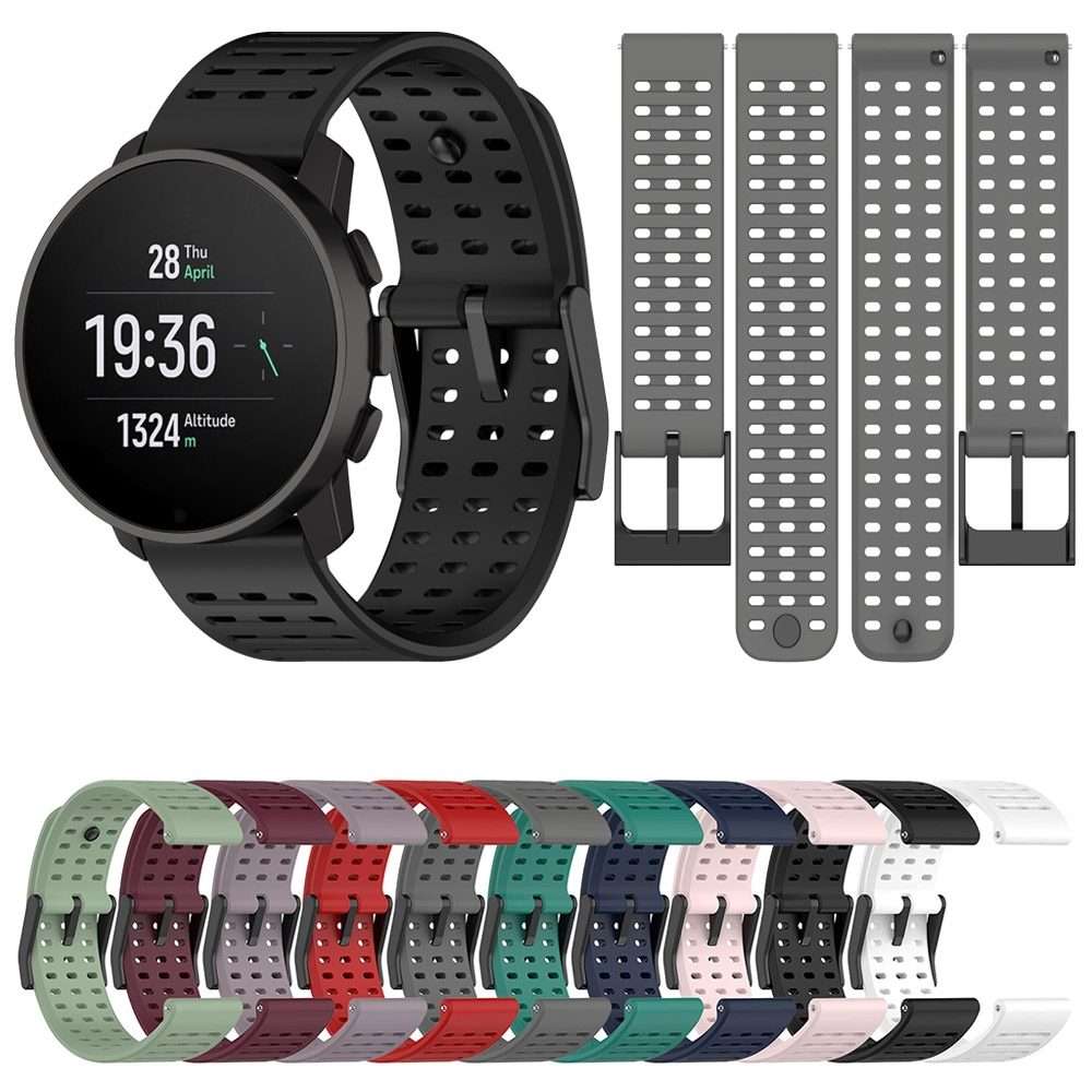 For Suunto 9 Peak Pro / Vertical / Race Silicone Replacement Watch Band(Grey)