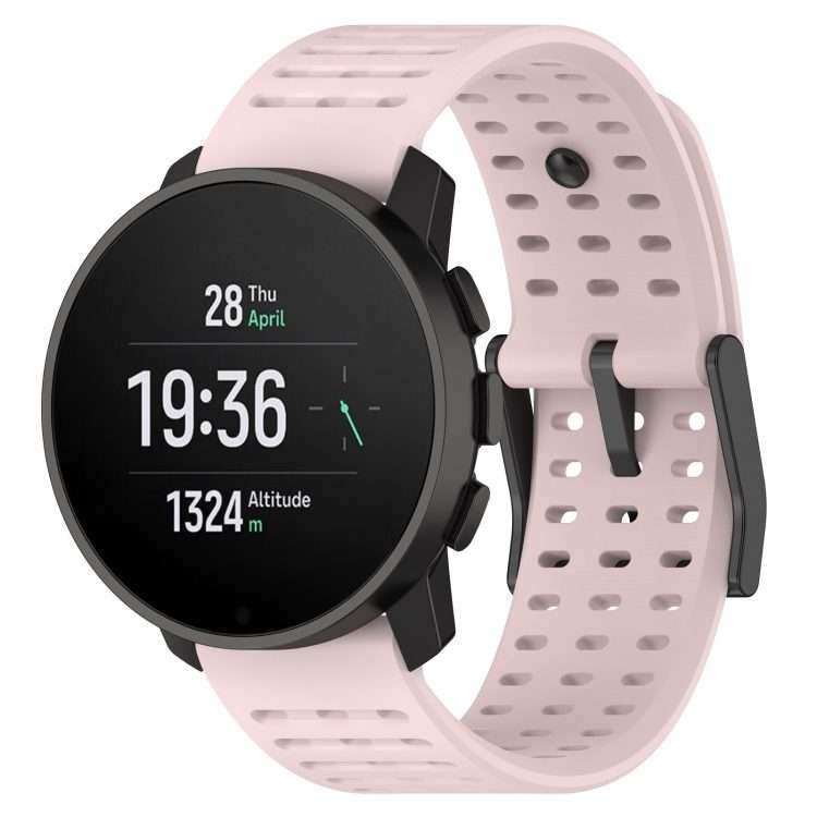 For Suunto 9 Peak Pro / Vertical / Race Silicone Replacement Watch Band(Light Pink)
