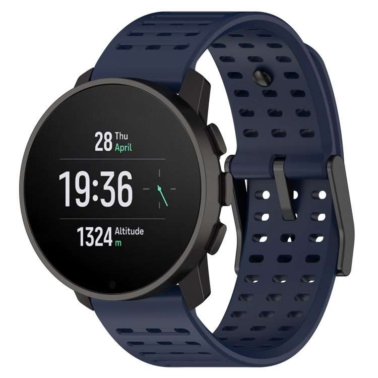 For Suunto 9 Peak Pro / Vertical / Race Silicone Replacement Watch Band(Midnight Blue)