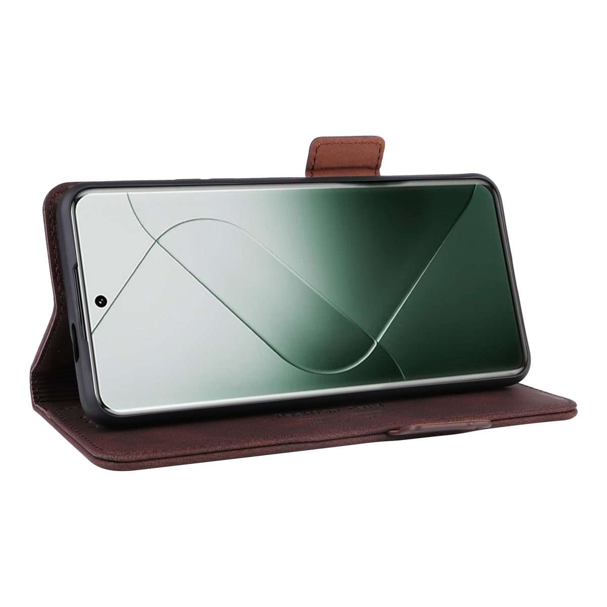 For Xiaomi 14 Pro Magnetic Clasp Leather Phone Case(Brown)