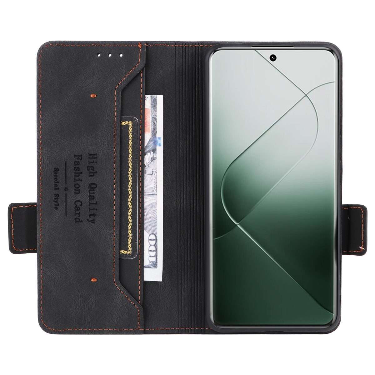 For Xiaomi 14 Pro Magnetic Clasp Leather Phone Case(Black)
