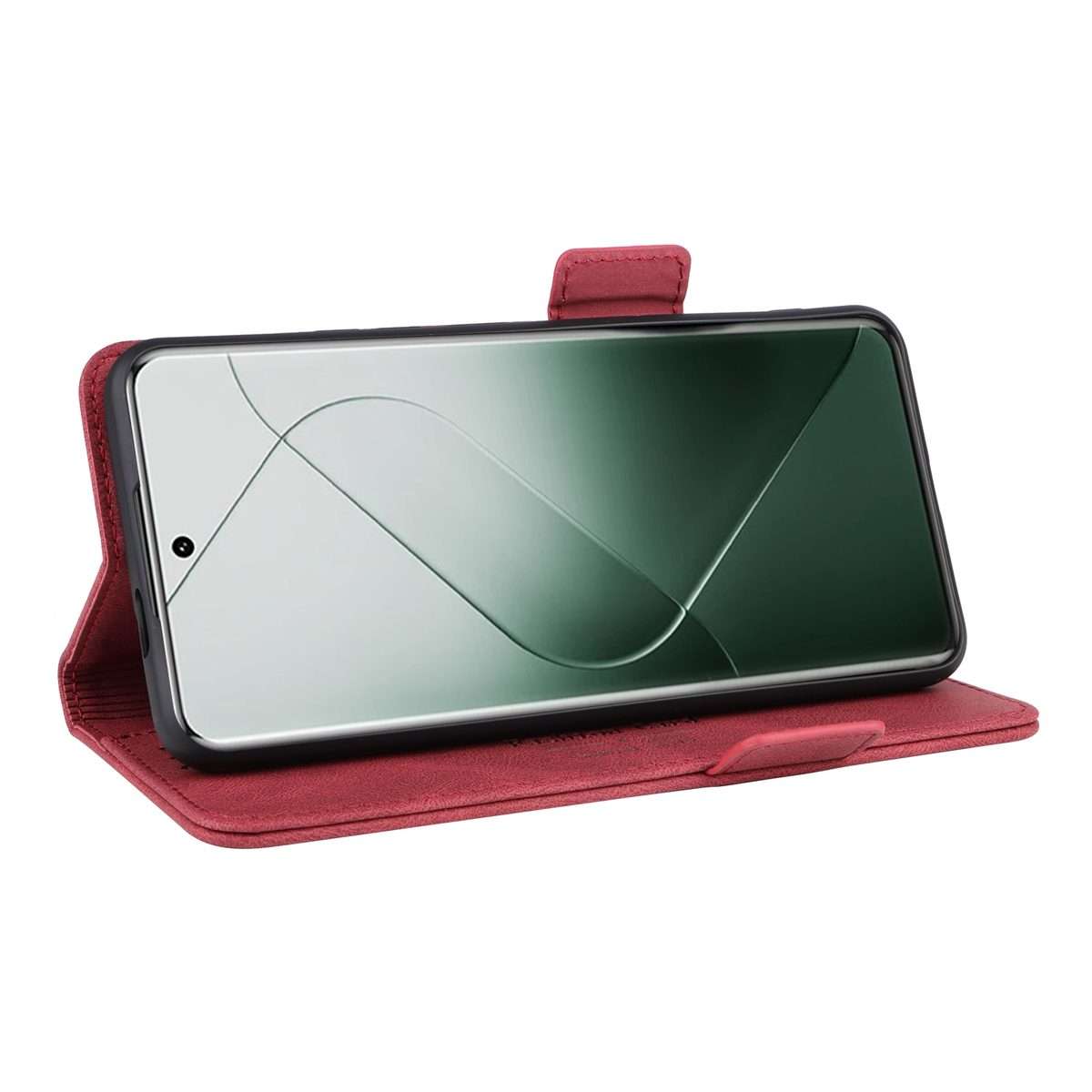 For Xiaomi 14 Pro Magnetic Clasp Leather Phone Case(Red)