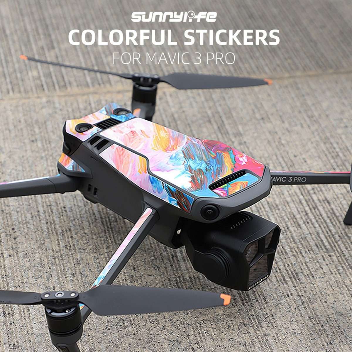 For DJI Mavic 3 Pro / RC Pro Sunnylife Drone Body Remote Control Decorative Stick ... (Pink Cloud)