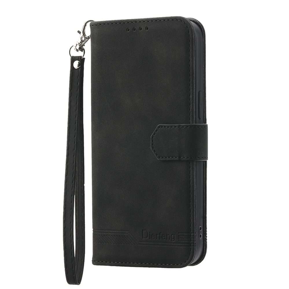 For Xiaomi Redmi Note 13 Pro+ Dierfeng Dream Line TPU + PU Leather Phone Case(Black)
