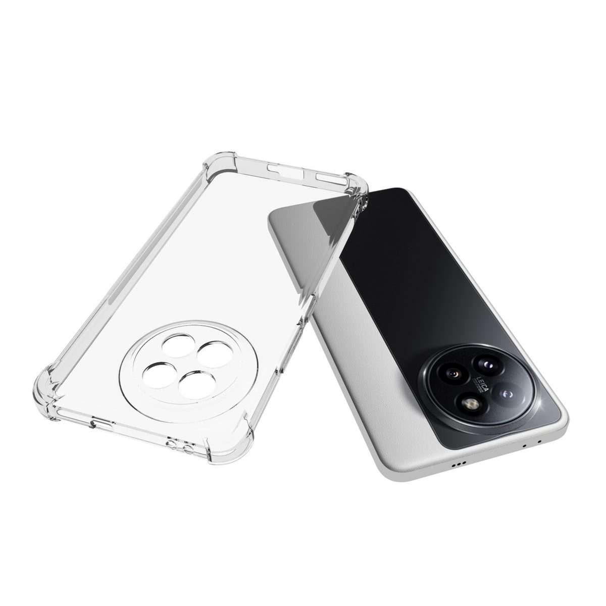 For Xiaomi Civi 4 Pro Shockproof Non-slip Thickening TPU Phone Case(Transparent)