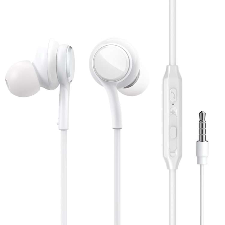 JOYRO0M JR-EW02 3.5mm In-Ear Wired Earphone, Length: 1.2m(White)