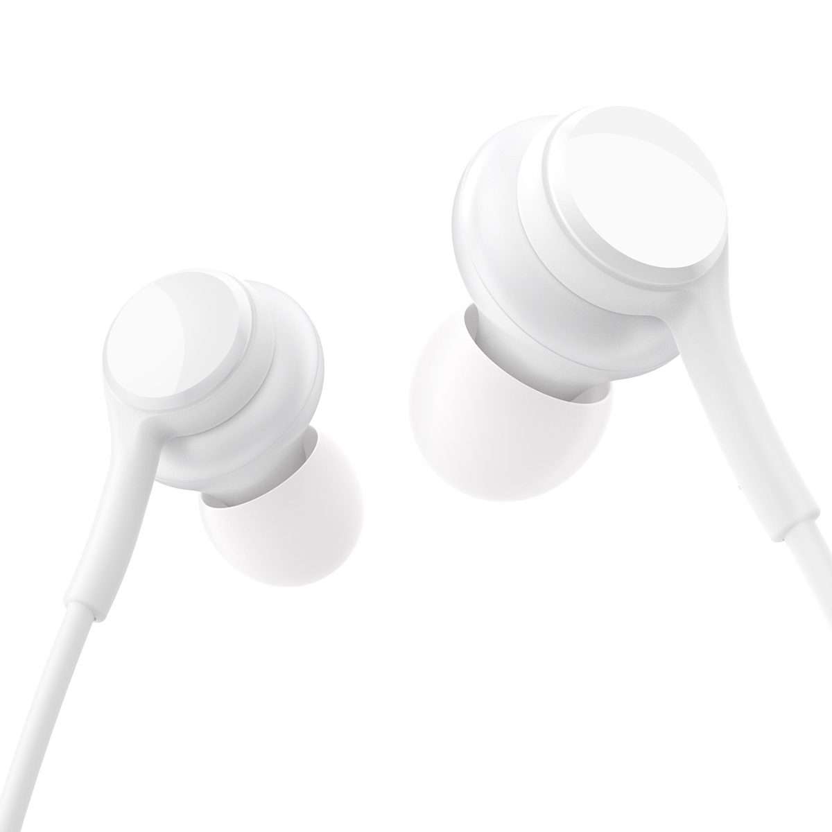 JOYRO0M JR-EW02 3.5mm In-Ear Wired Earphone, Length: 1.2m(White)