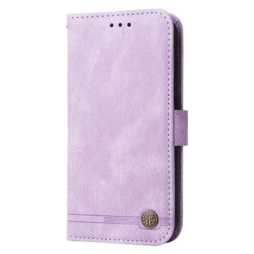 For Xiaomi 14 Pro Skin Feel Life Tree Metal Button Leather Phone Case(Purple)