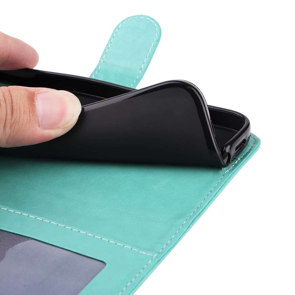 For Xiaomi 14 Pro Embossed Sunflower Leather Phone Case(Green)