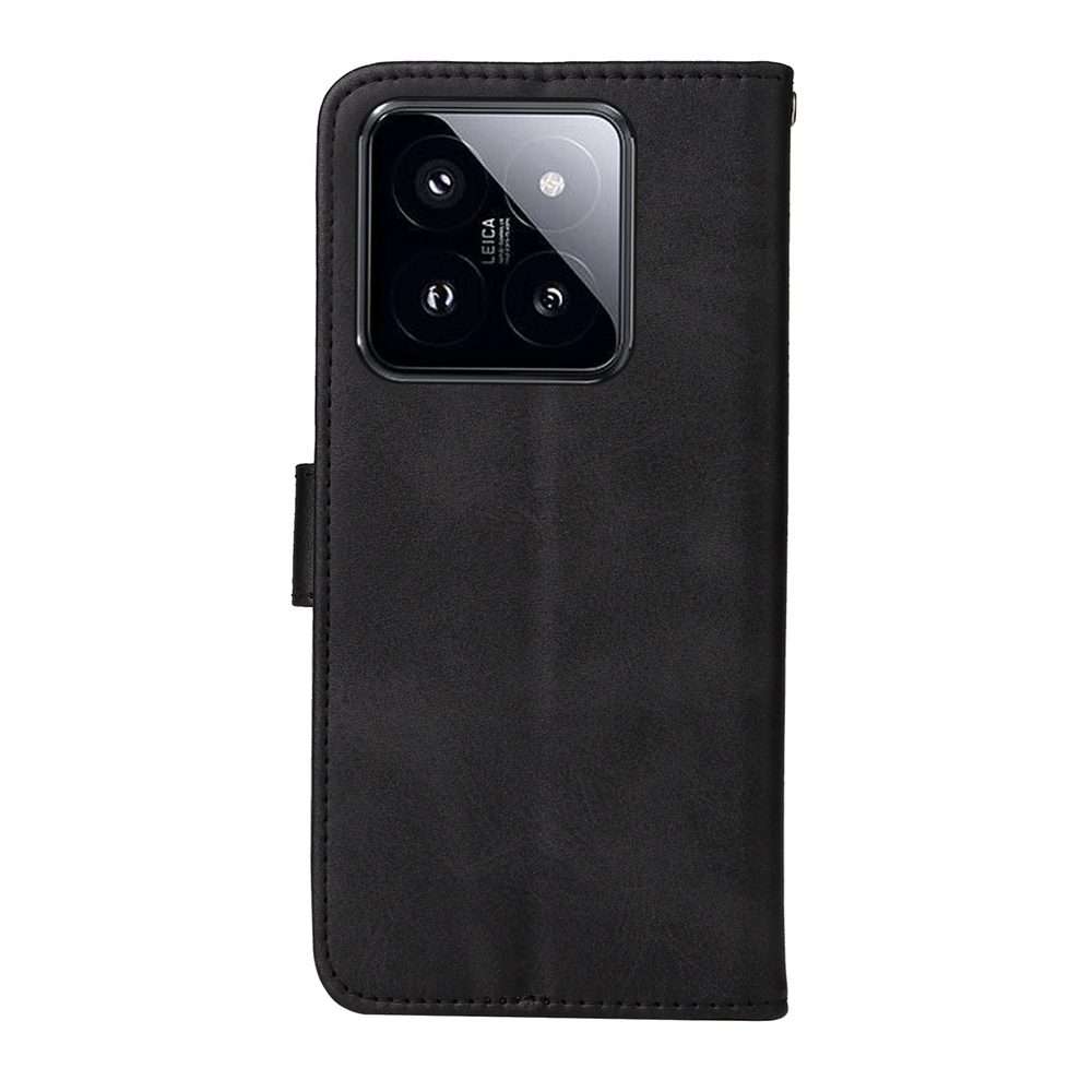 For Xiaomi 14 Pro Classic Calf Texture Flip Leather Phone Case(Black)