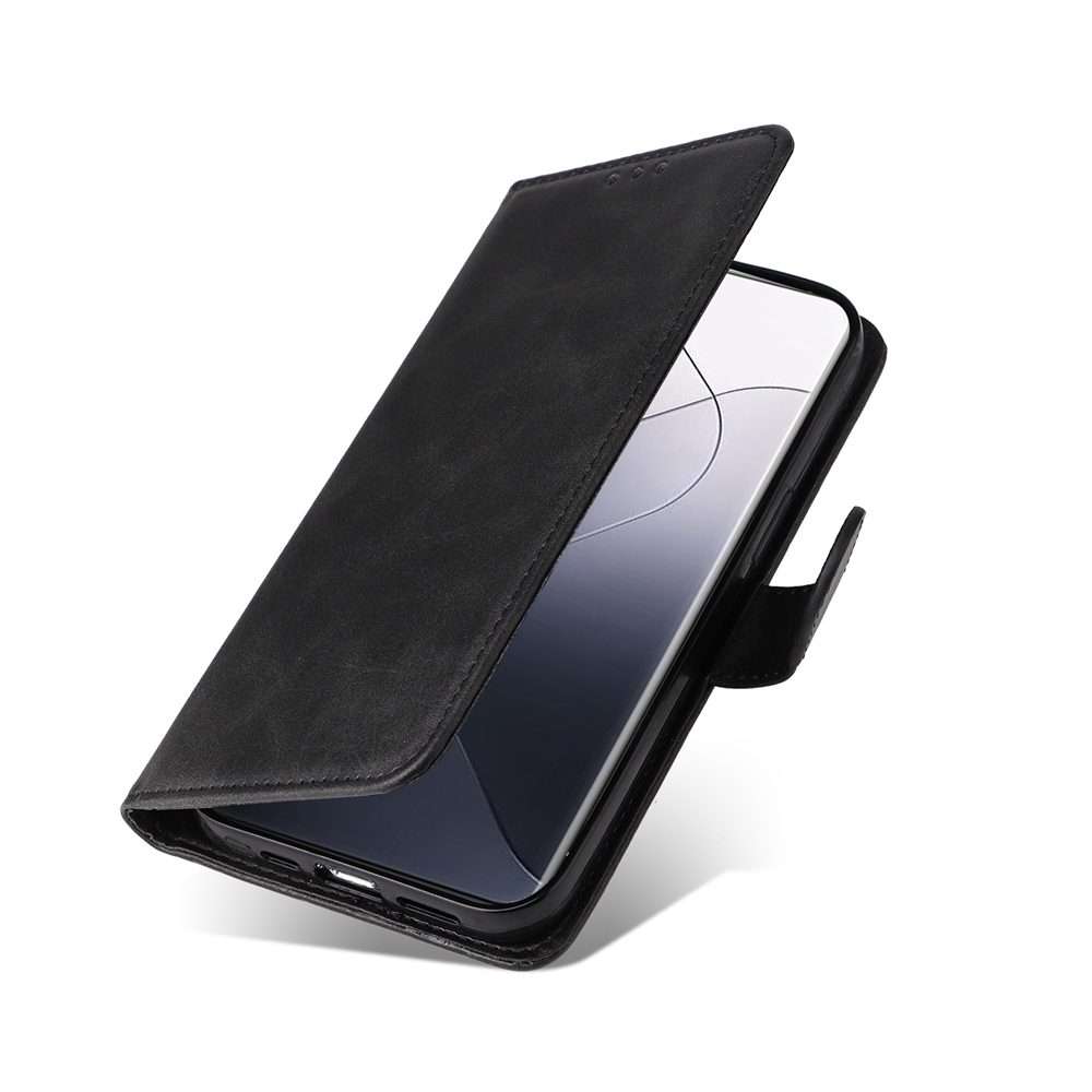 For Xiaomi 14 Pro Classic Calf Texture Flip Leather Phone Case(Black)